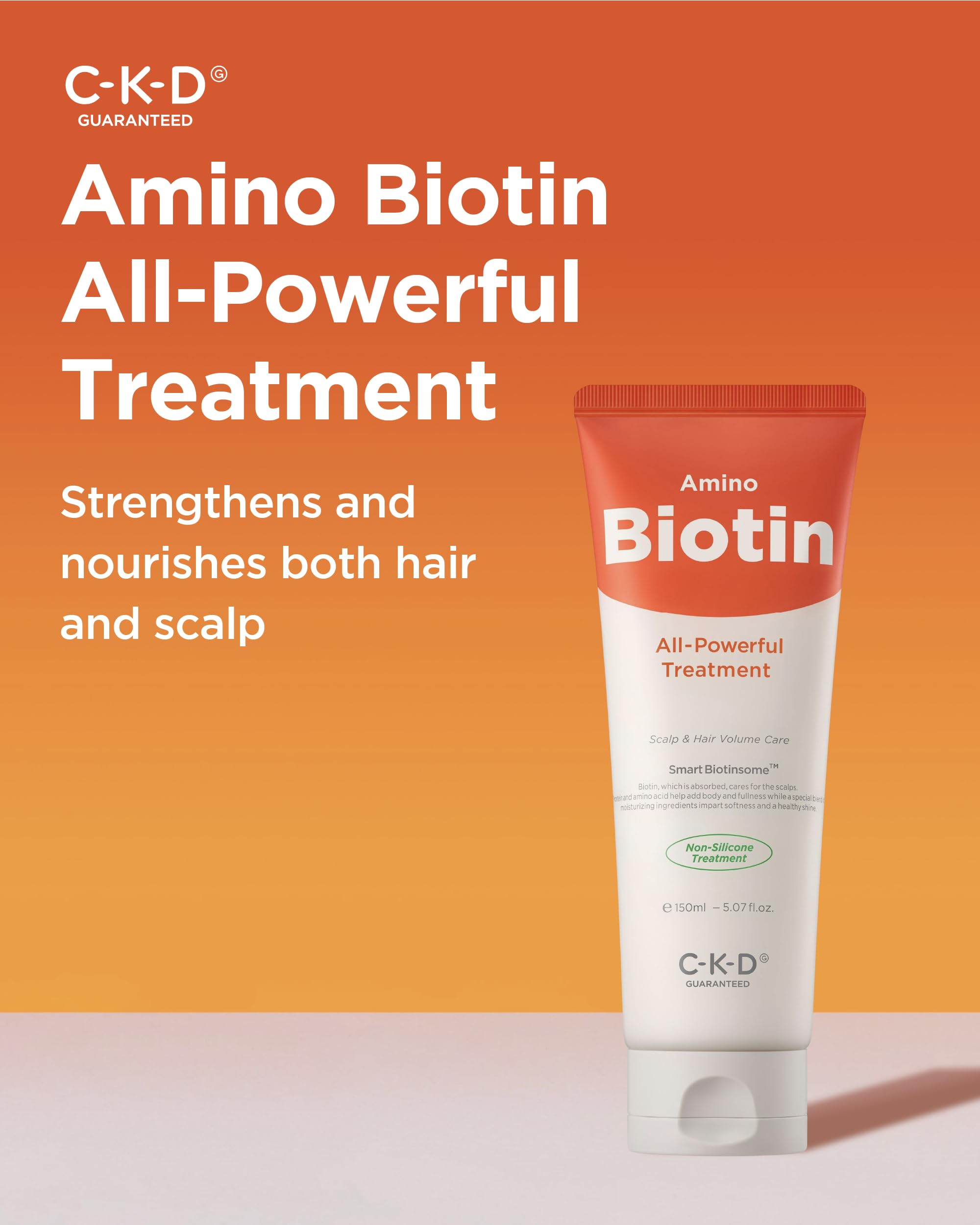 CKD Guaranteed silicone-free formula tub emphasizes healthy hair without buildup and improved elasticity.