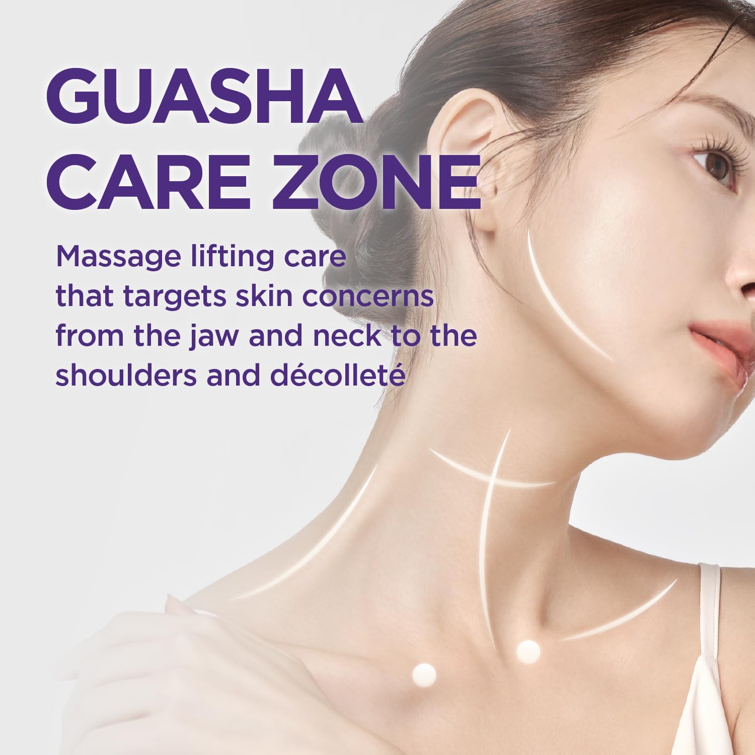 Close-up of CKD Gua Sha Neck Cream texture for smooth application