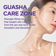 Close-up of CKD Gua Sha Neck Cream texture for smooth application