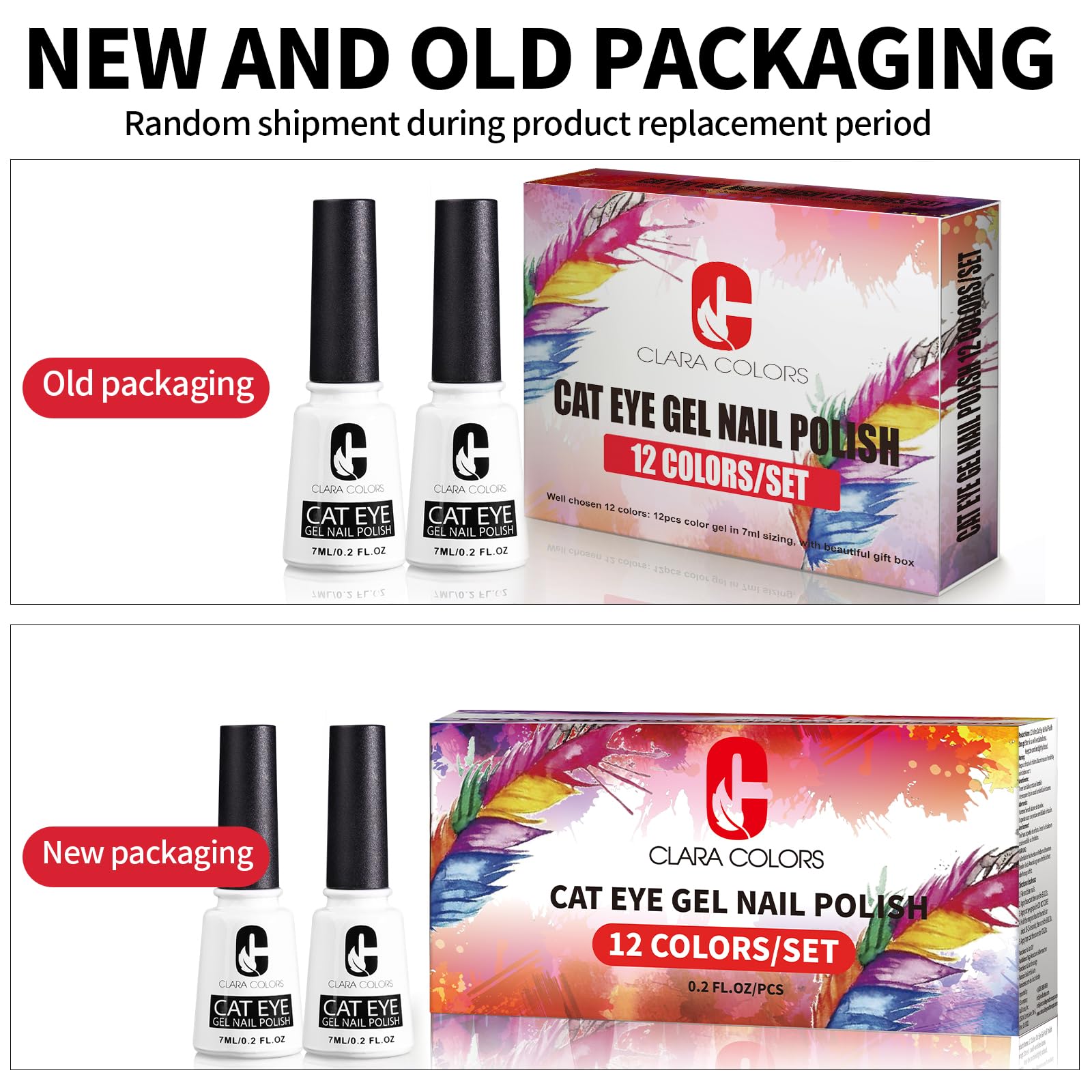 Clara Colors base and top coat gel for glossy finish