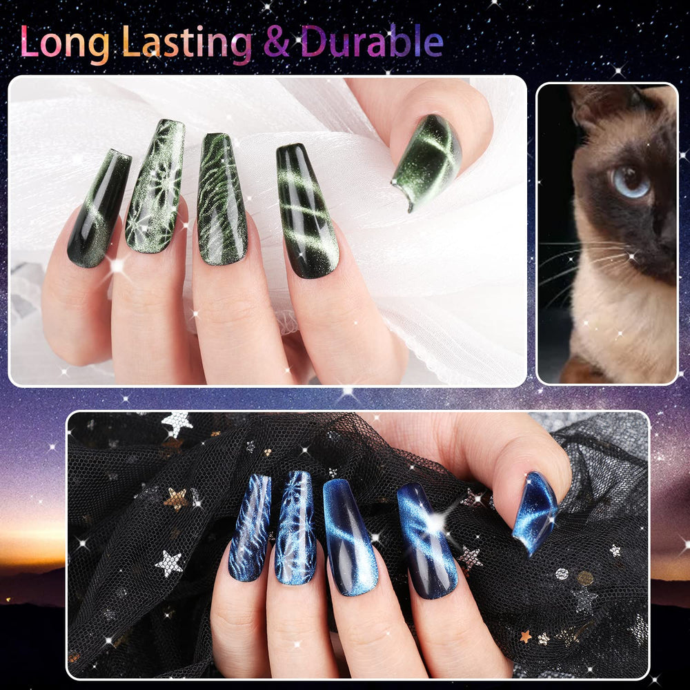 Clara Colors holographic glitter gel under light