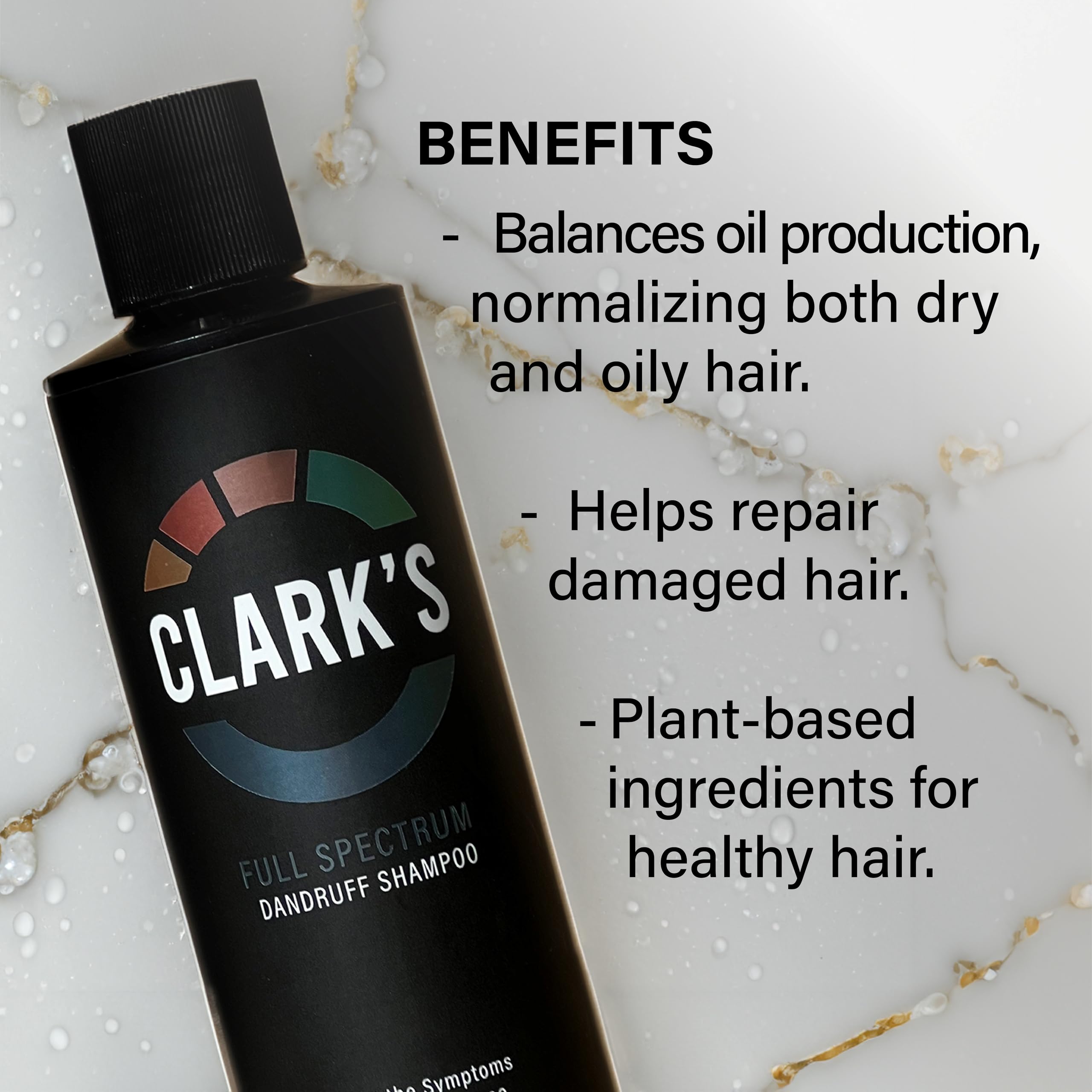 Clark's pump dispenser for easy, controlled application.
