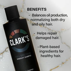 Clark's pump dispenser for easy, controlled application.