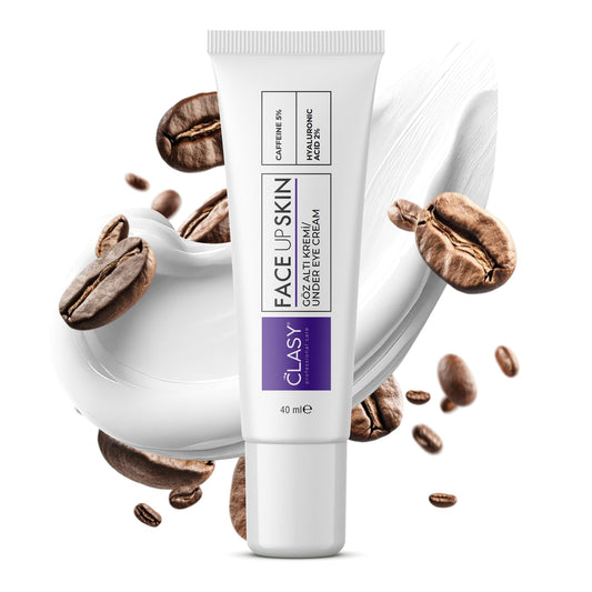 Clasy Care under-eye cream tube application brightens tired eyes