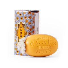 Claus Porto Banho Citron Verbena soap-on-a-rope with fresh citrus scent and convenient hanging feature