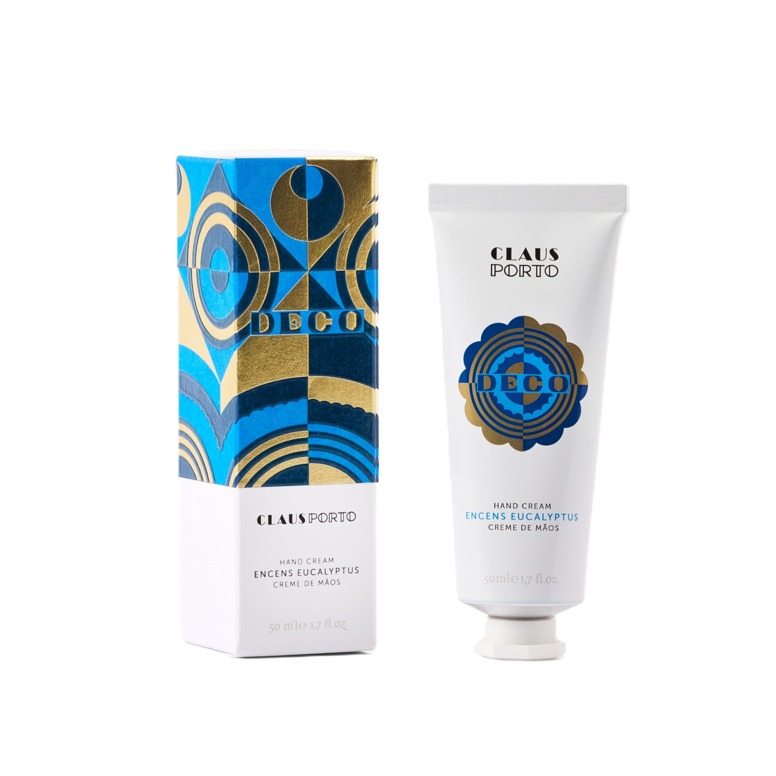 Claus Porto Deco Encens Eucalyptus hand cream tube delivering silky nourishment