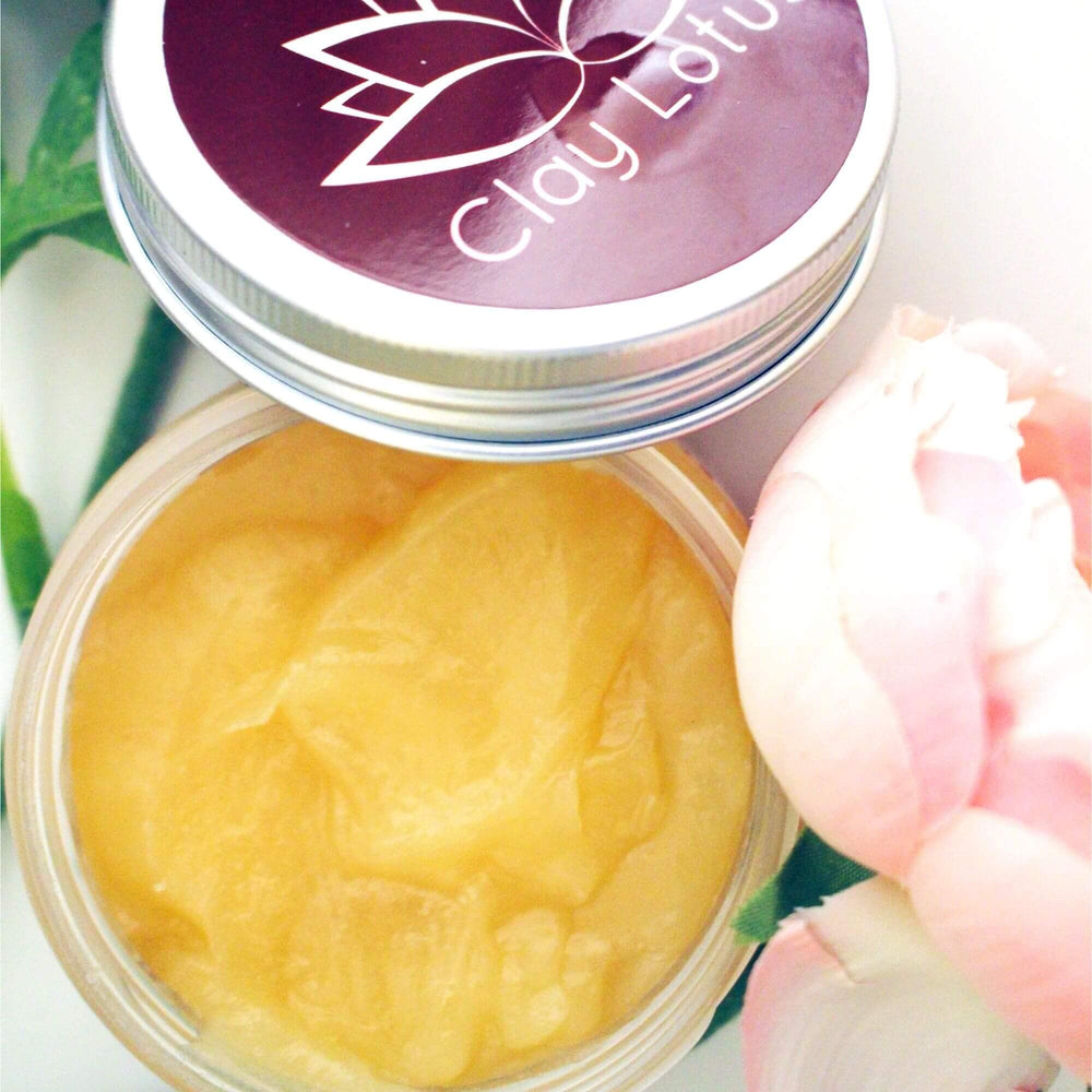 Clay Lotus Face Wash cacao butter swirl nourishes moisture
