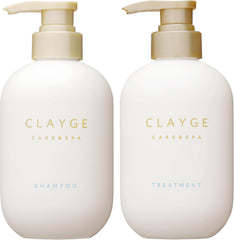 Clayge SR shampoo bottle front view, offering a gentle scalp cleanse and refreshing feel.