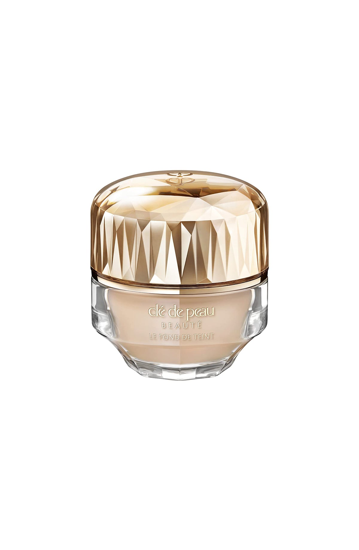 Clé de Peau Beauté foundation bottle shows SPF 22 and luxe texture for a radiant finish