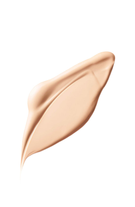 Swatches of Cle de Peau Beauté Radiant Fluid Foundation O10 for light skin