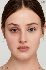 Texture closeup of Cle de Peau Beauté Radiant Fluid Foundation O10