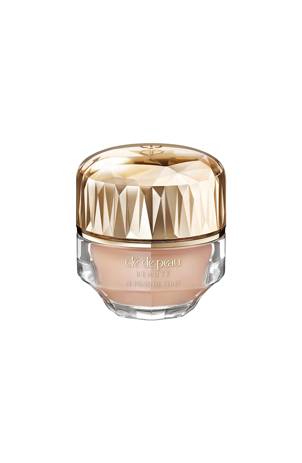 Clé de Peau Beauté foundation bottle close-up showing premium design and radiant finish.