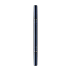 Clé de Peau Beauté intensifying liquid eyeliner brown swatch on skin demonstrates rich color and shine