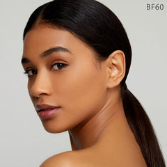 Foundation applied to the face demonstrating a refined, pore-smooth finish.