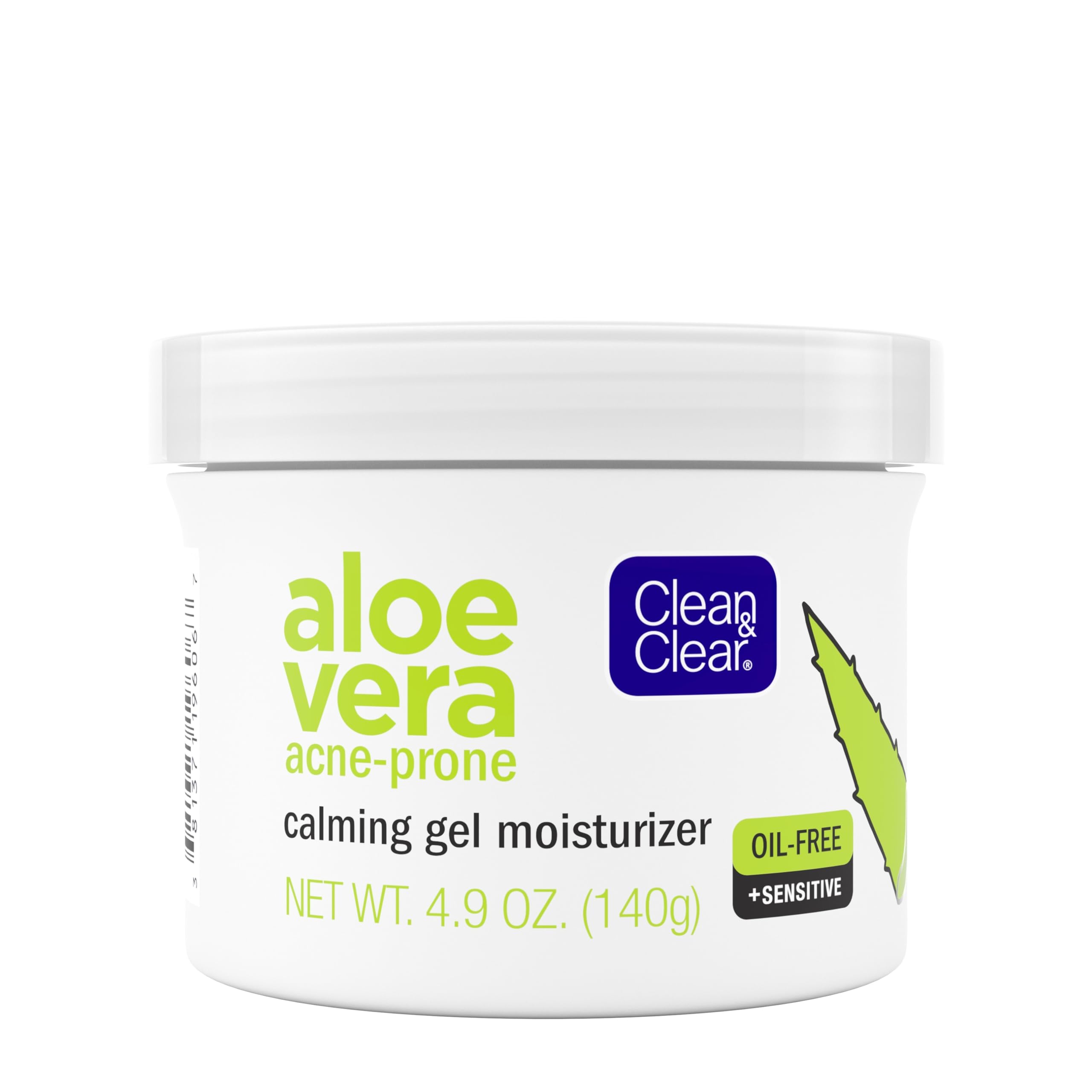 Clean & Clear Aloe Vera Calming Gel used in a daily routine on a clean bathroom counter.