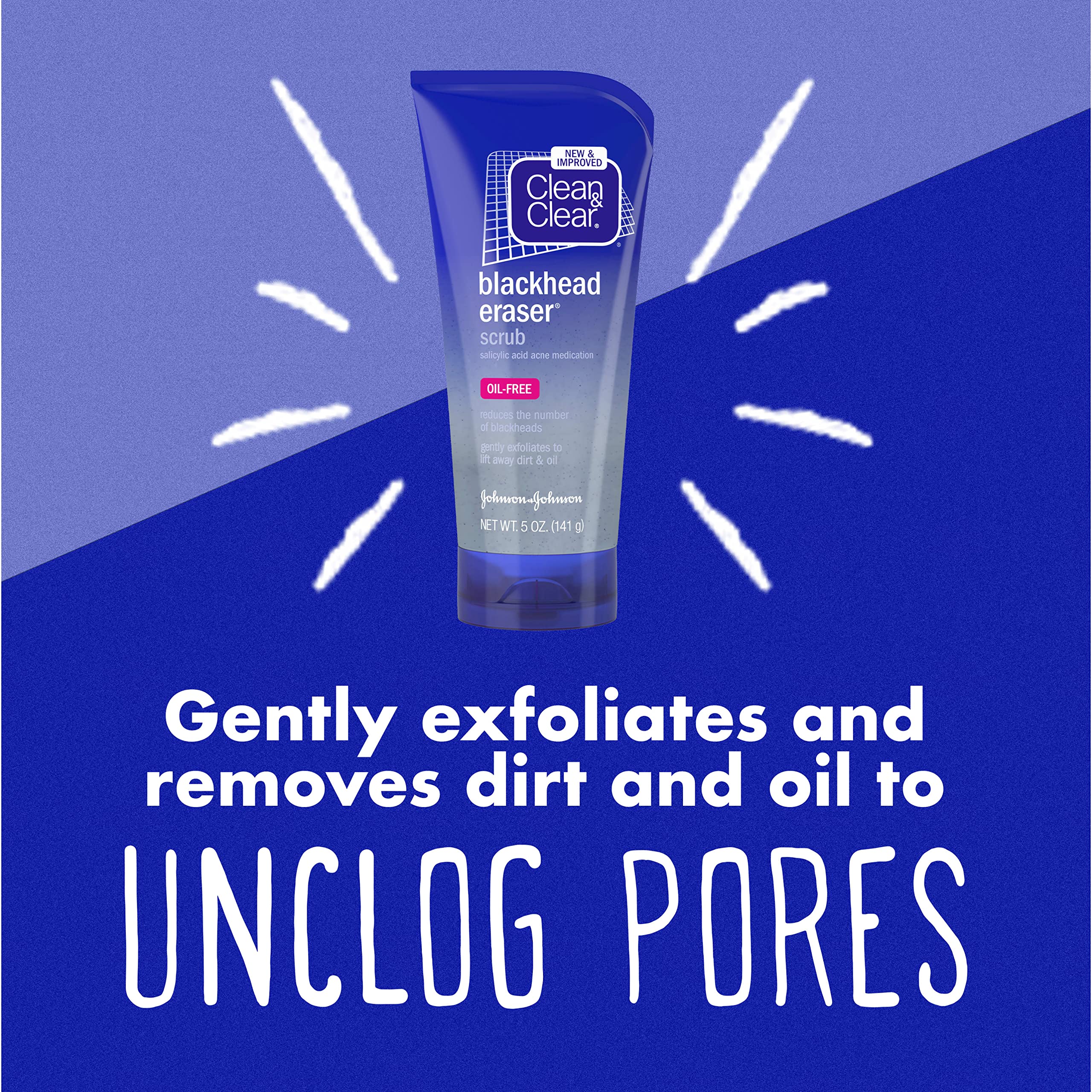 Clean & Clear daily exfoliating wash lather ready for smooth, refreshed skin.