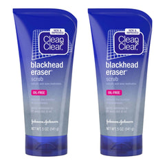 Clean & Clear salicylic acid scrub particles closeup for gentle pore clearing.