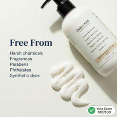 Clean and Kind non-greasy formula texture shot on skin.