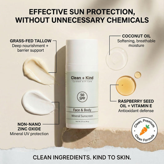 Application on the face demonstrates easy blend and a non-greasy finish.