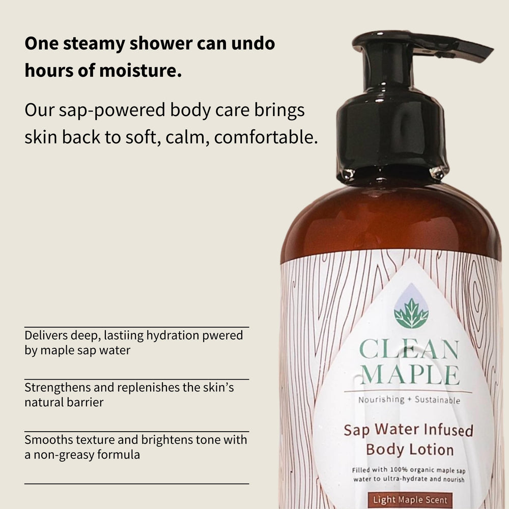 Clean Maple Application on Arm Close-Up highlighting even, lightweight hydration
