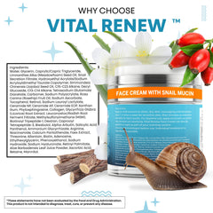 Clean Nutraceuticals Vital Renew container hints retinol for smoother skin