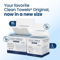 Clean Skin Club Dry Face Towels single-use towels ideal for quick makeup removal