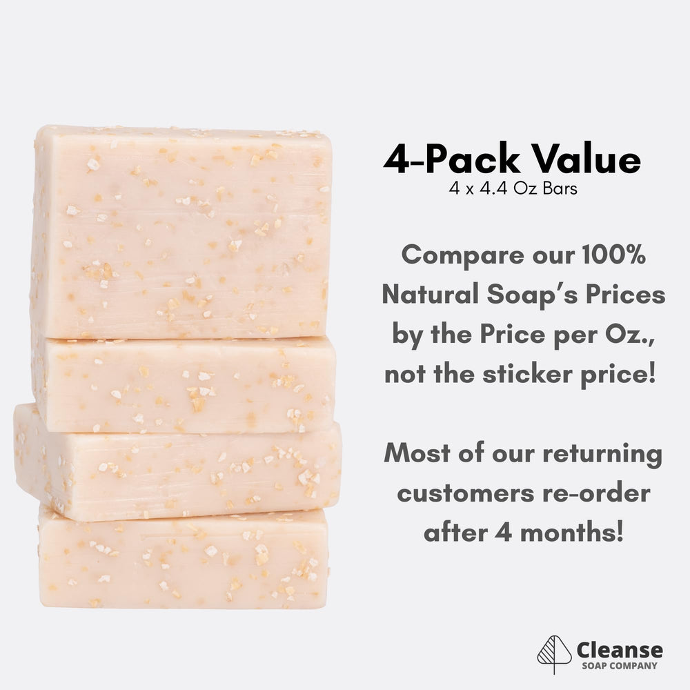 Cleanse Soap Company fragrance-free goat milk soap suitable for fragrance-sensitive users