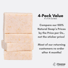Cleanse Soap Company fragrance-free goat milk soap suitable for fragrance-sensitive users
