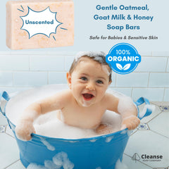 Cleanse Soap Company goat milk honey oatmeal bar nourishes skin daily