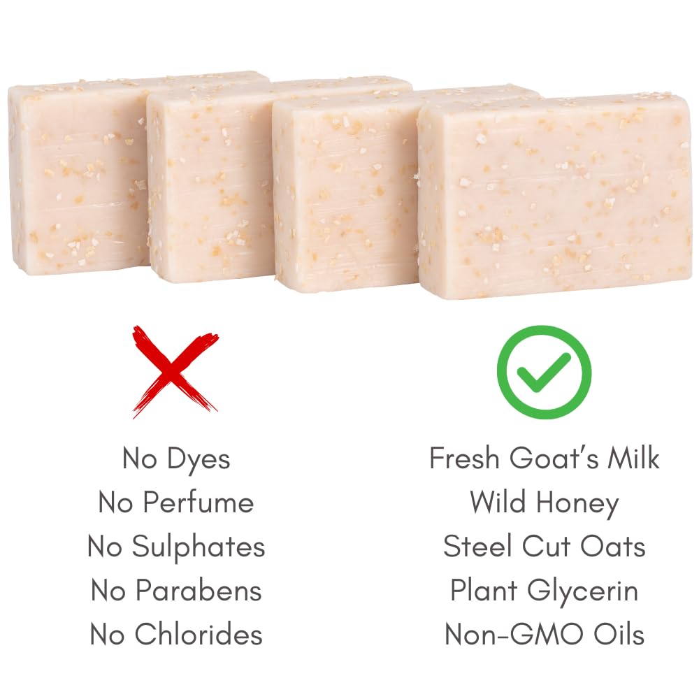 Cleanse Soap Company oatmeal bar texture with natural flakes exfoliating softly