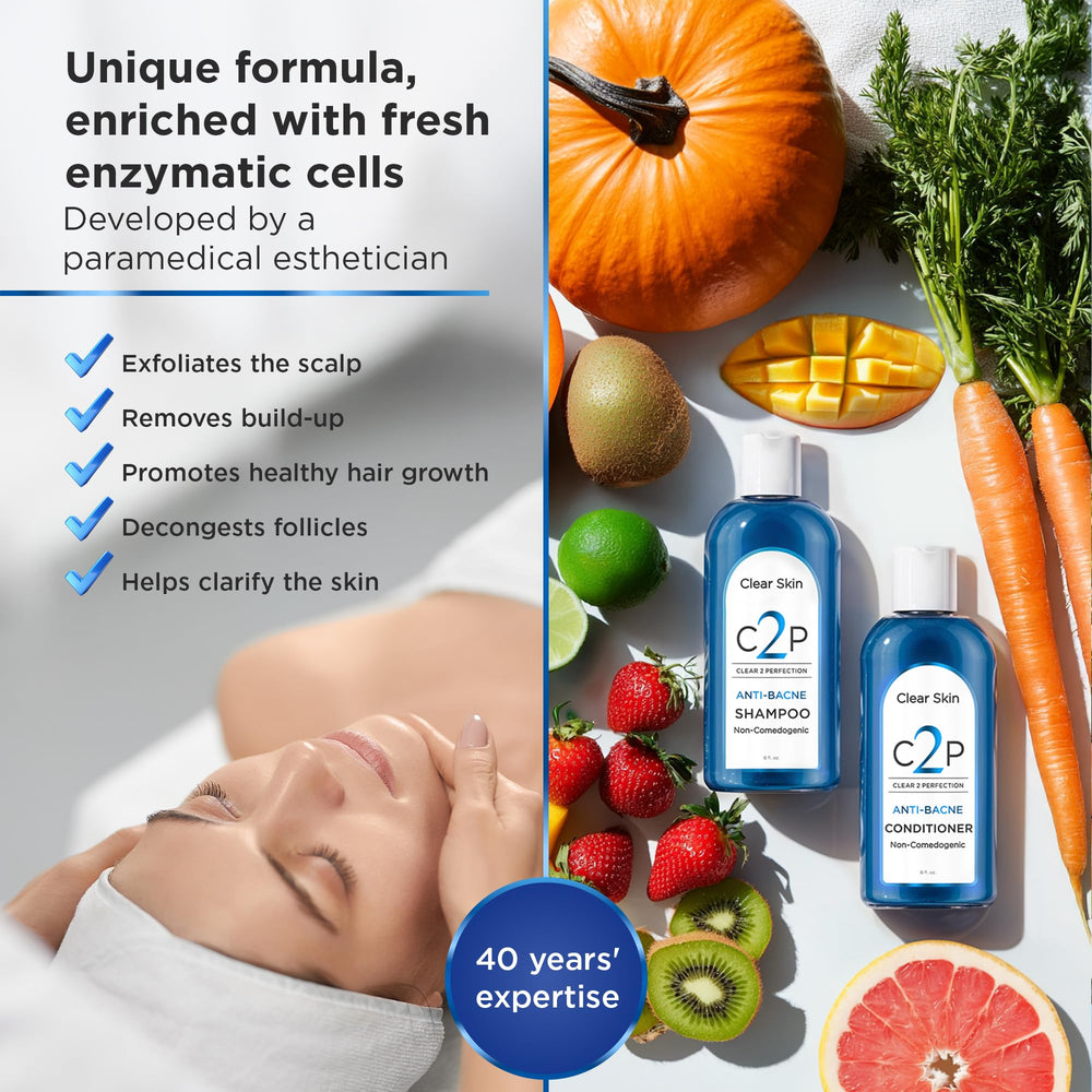Clear 2 Perfection fresh enzymatic cells close-up from mango, kiwi, strawberry