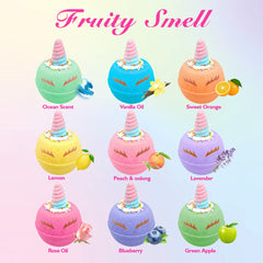 Clear and Fresh 9-pack bath bombs individually wrapped for easy gifting.