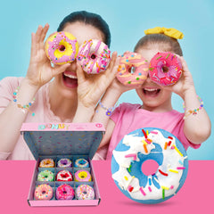 Clear and Fresh donut bath bomb with bracelet inside adds surprise.