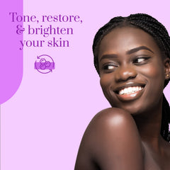 Clear Beauty ingredient visuals highlight collagen, glycerin, and shea benefits.