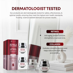 Clear Beauty duo-pack presentation emphasizing comprehensive day and night care.