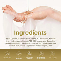 Clear Beauty 24K Gold & Collagen mask sheet improves moisture and glow potential.