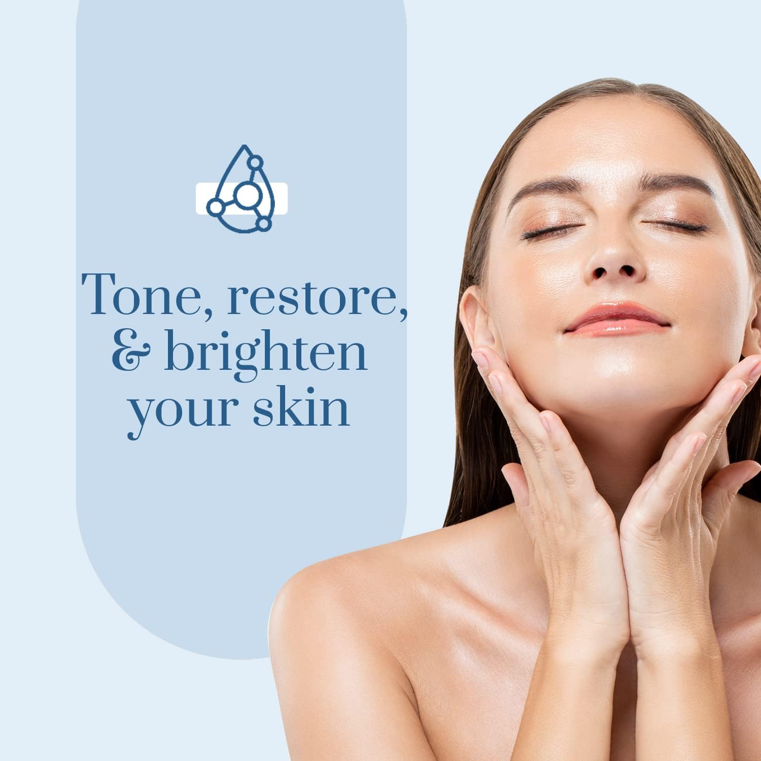Close-up texture view of Clear Beauty cream showing smoothness and quick absorption.
