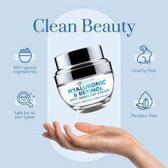 Korean-made vegan Clear Beauty packaging highlights clean cruelty-free skincare.