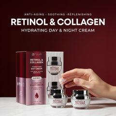 Clear Beauty retinol-collagen night cream jar for overnight renewal and firmness support.