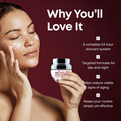 Clear Beauty skincare routine setup promoting consistent daily care.
