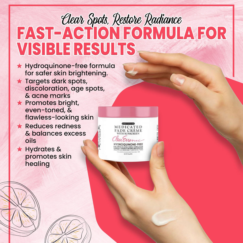 Dual action benefits for discoloration and balance.