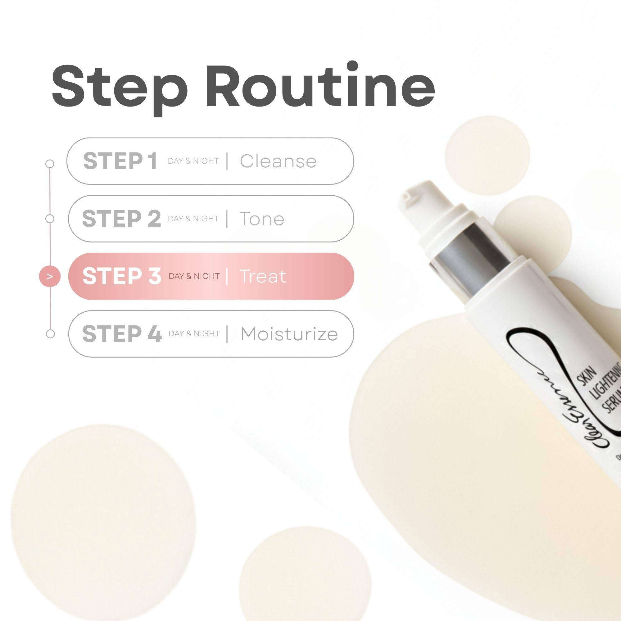 Hands applying Clear Essence serum on the face for versatile use