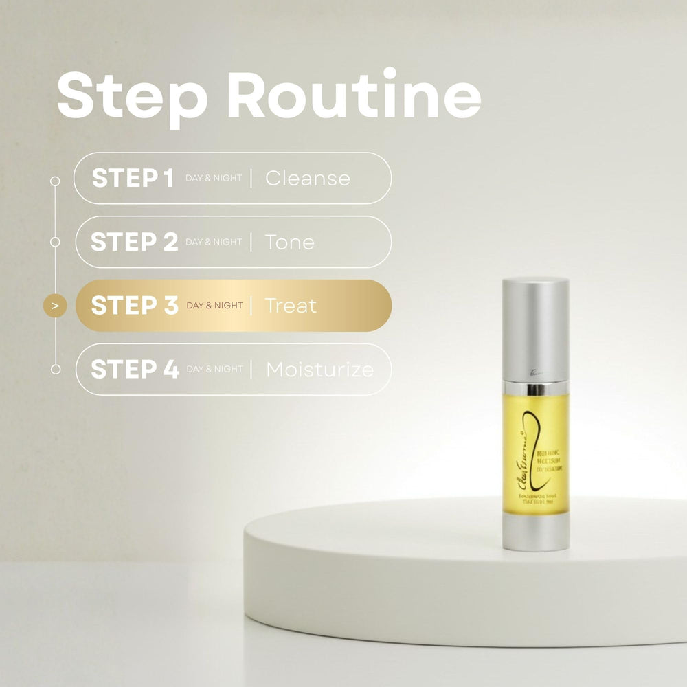 Clear Essence Lemon Plus Serum packaging emphasizes clean, hydroquinone-free care