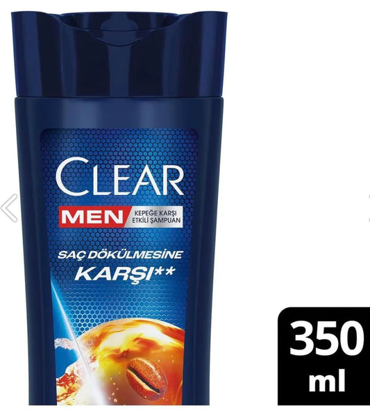 Clear Men shampoo foam visual highlighting nourishment and dandruff protection.