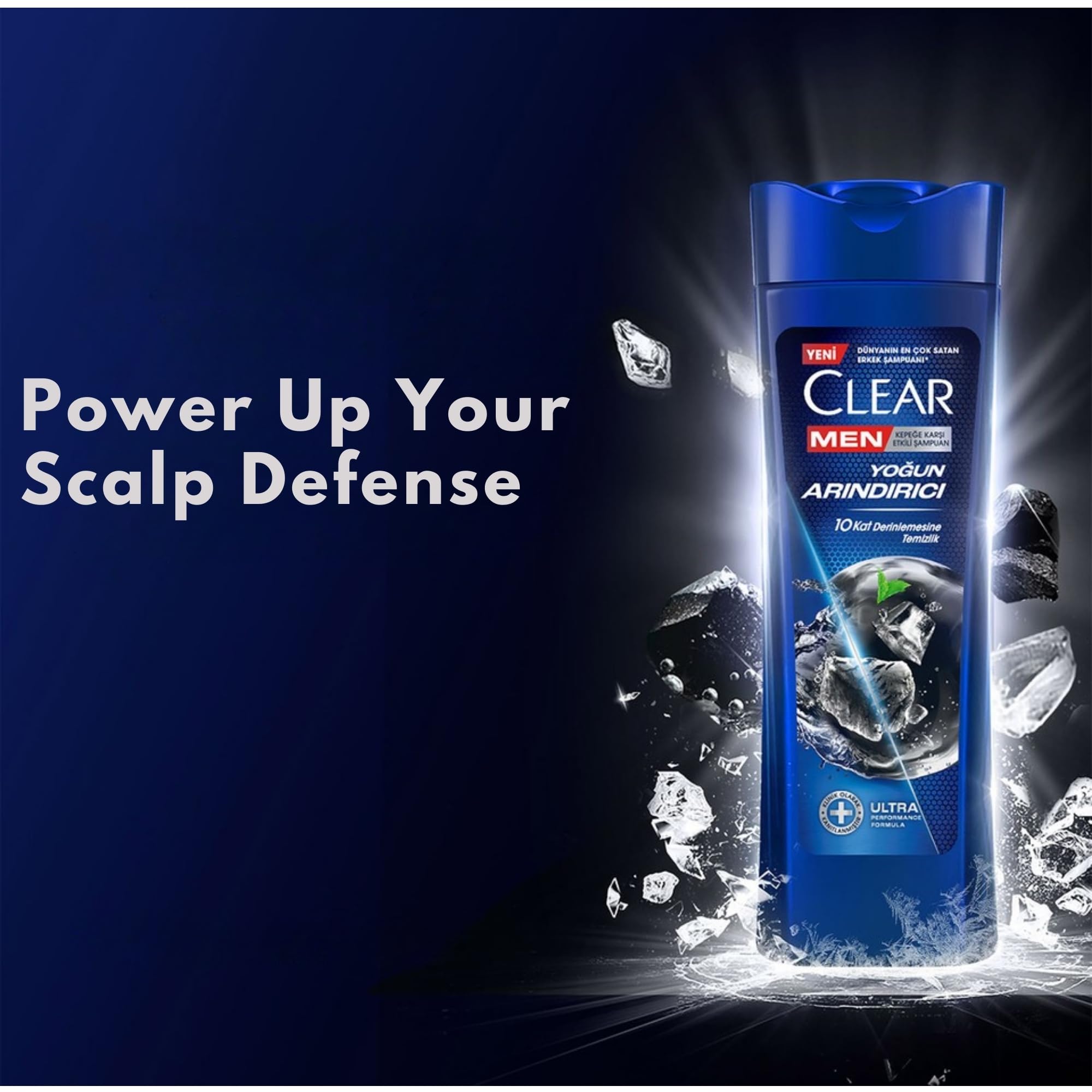Hair lather using Clear Men for a fresh, flake-free feeling.