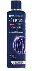 Clear Men Scalp Pro shampoo bottle front view for daily anti-hair loss care.