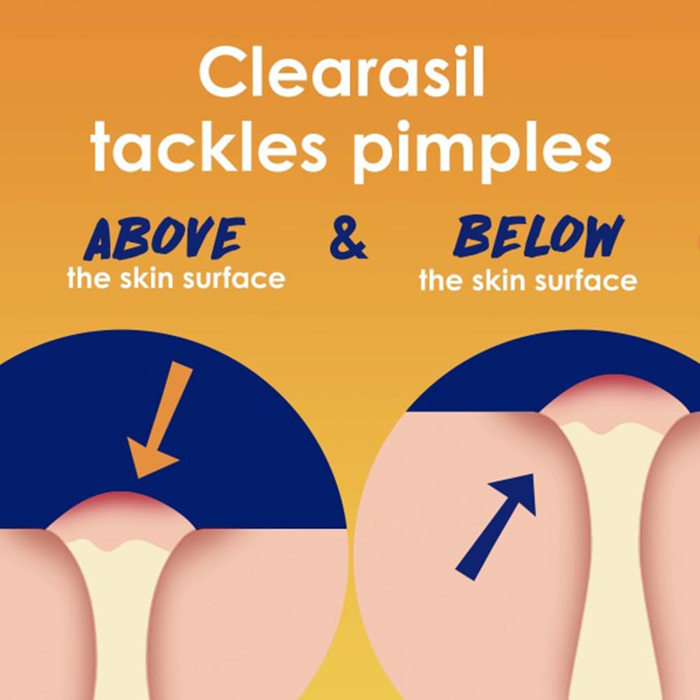 Hands holding a Clearasil pad ready for nightly cleansing routine.
