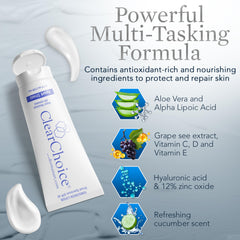 ClearChoice Sunscreen suitable for sensitive skin and acne-prone users