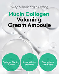 ClearDea dual collagen mucin care highlights seven collagen types for firmness.