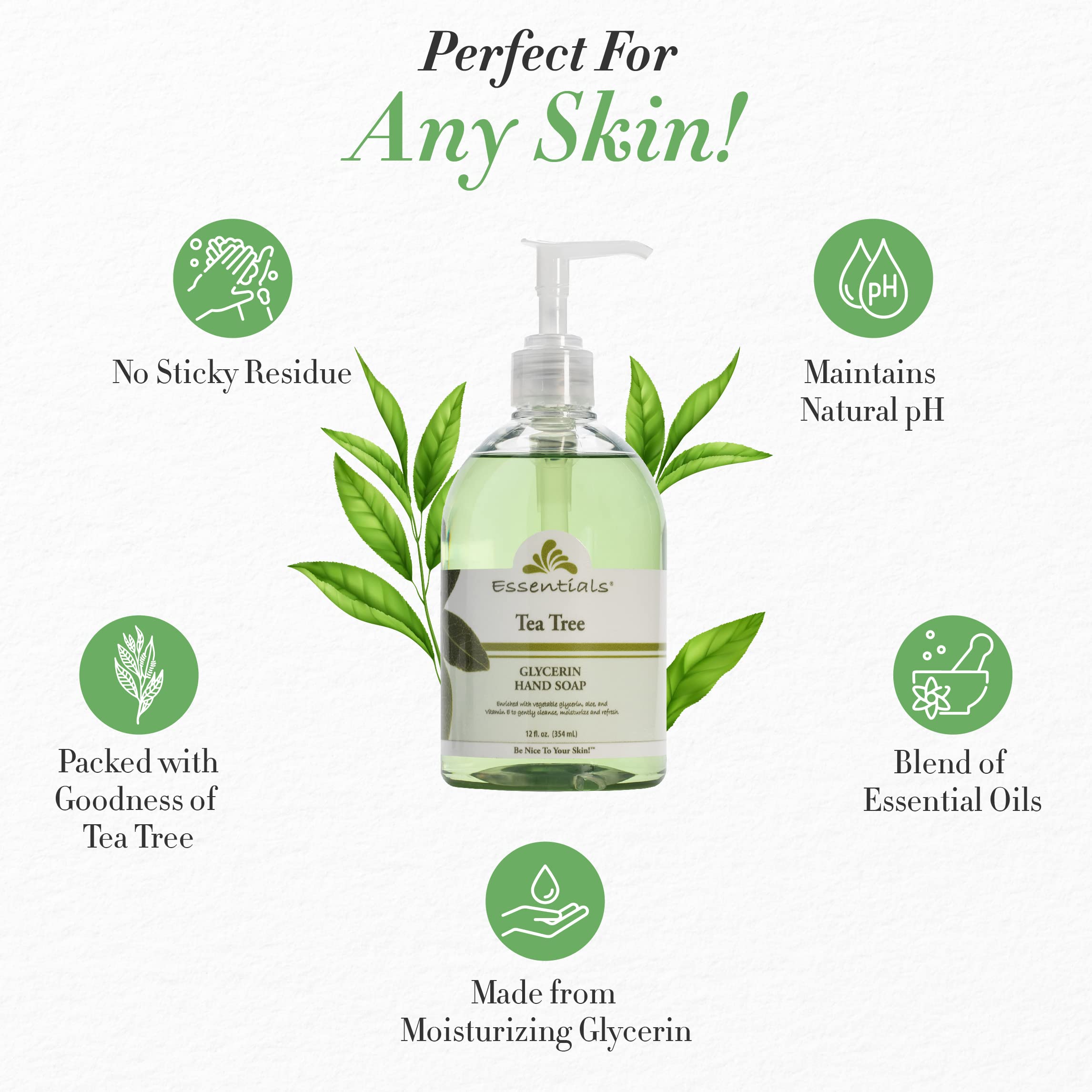 Clearly Natural Essentials 3-pack sink display emphasizes convenient, ready-to-use hand soap.